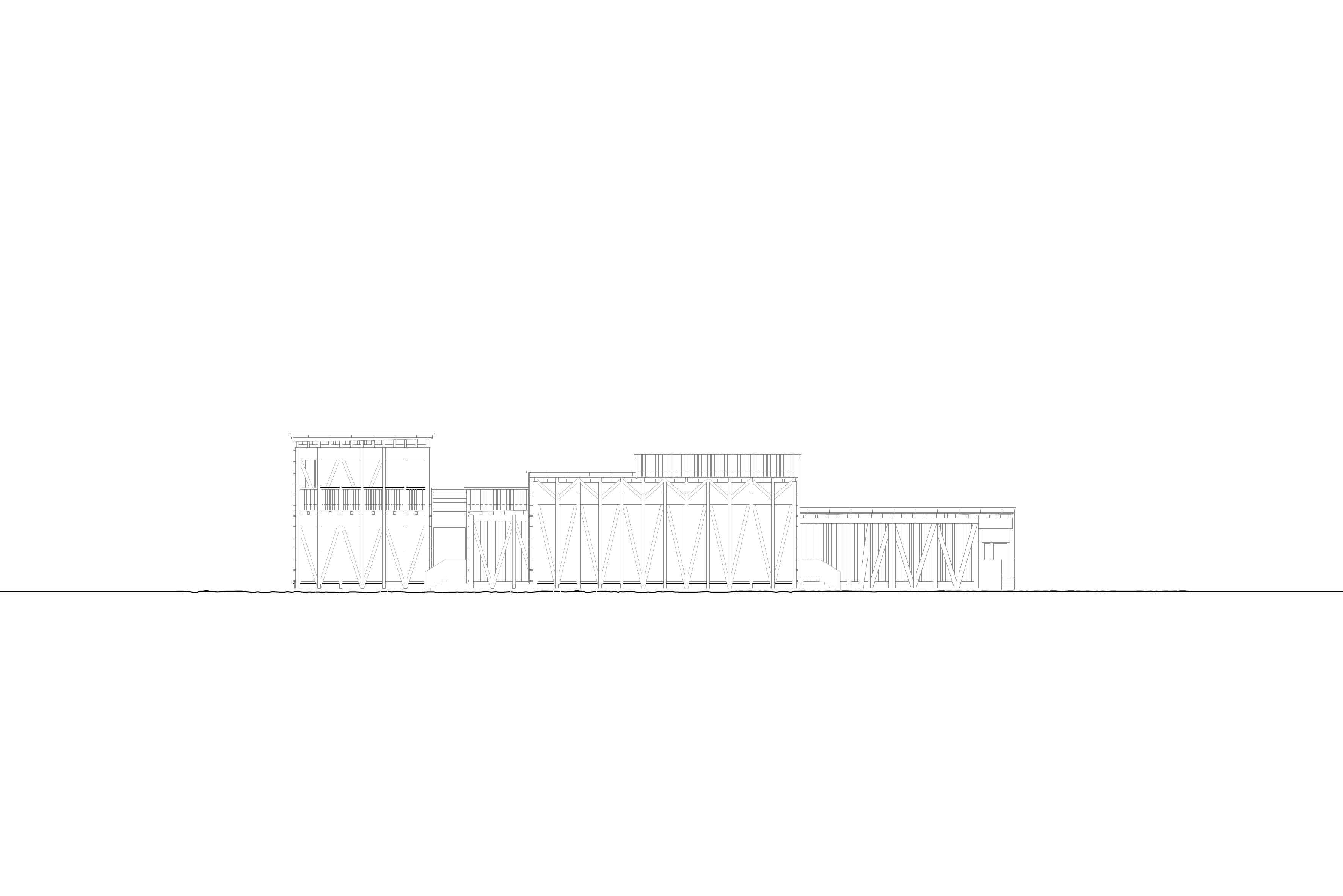 Alçado — Centro Sócio-Cultural da Costa Nova