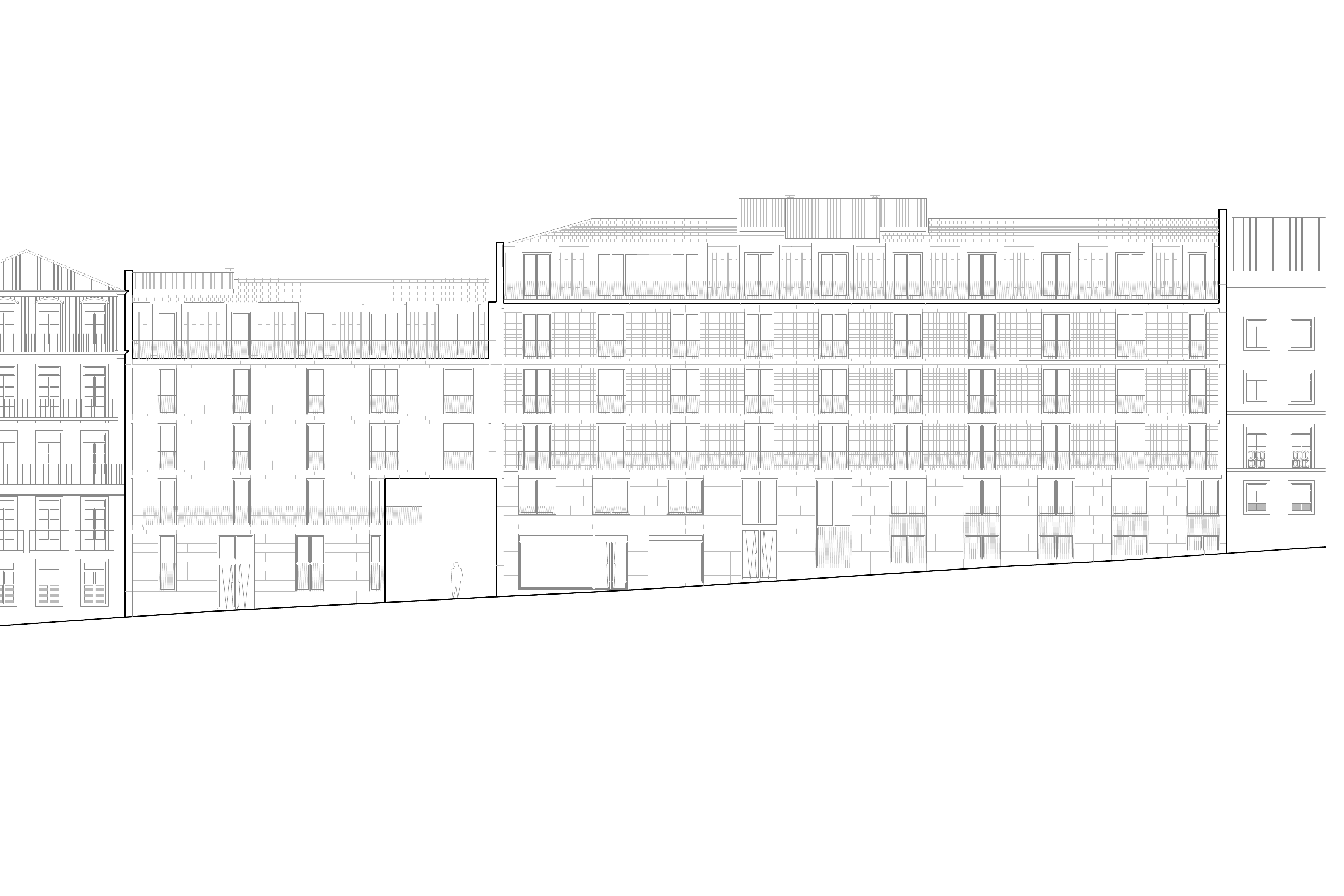 Alçado — Largo de Santos