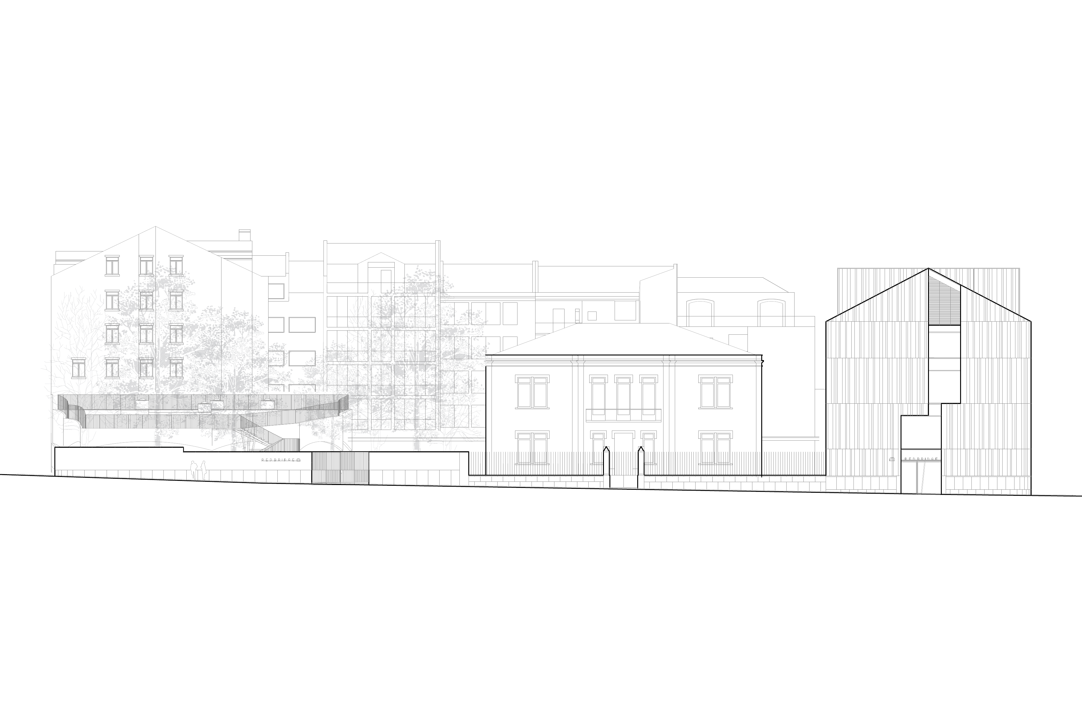 Alçado — Redbridge School